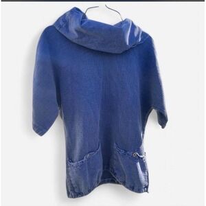 EzzE Wear Vintage Women's Denim Turtleneck Made In Canada S